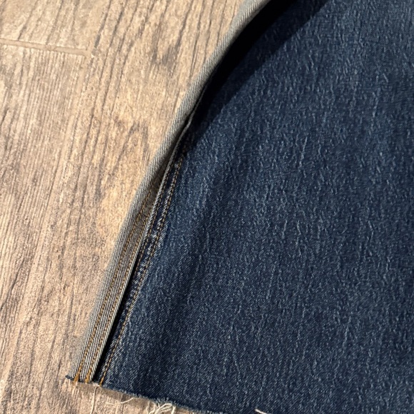 Cello Dark and Light Blue Two-Tone Wide Leg Jeans - Picture 8 of 9